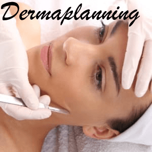 Close-up of a facial skincare treatment