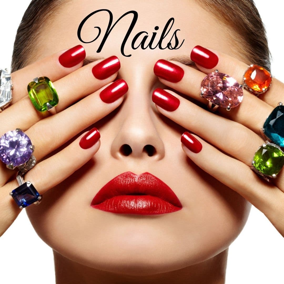 Painted nails holding sweets